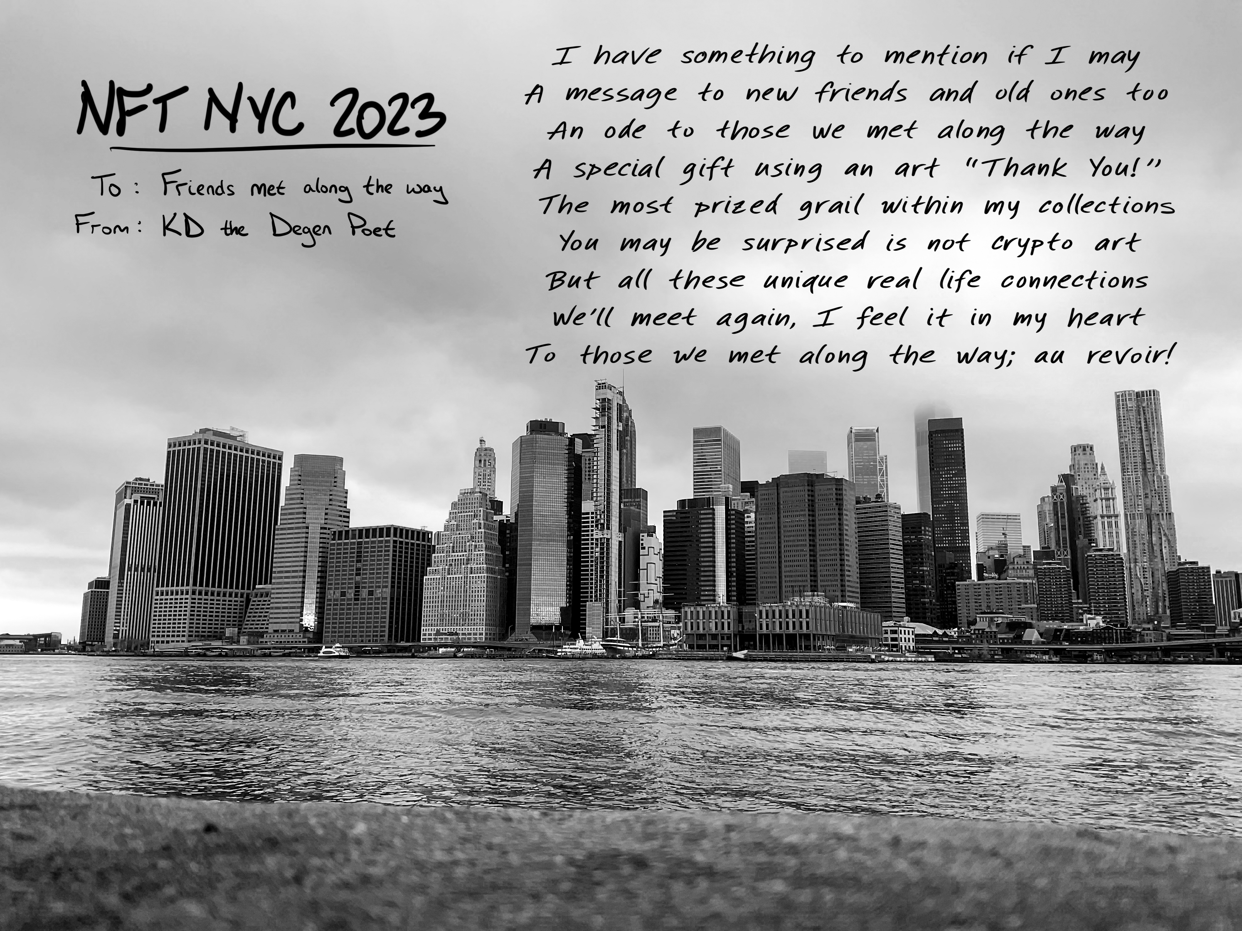 Ode To Those We Met Along The Way - NFT NYC 23
