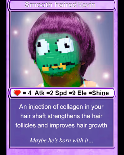 RAREKEVIN Series 1 Card 18 HAIRKEVIN
