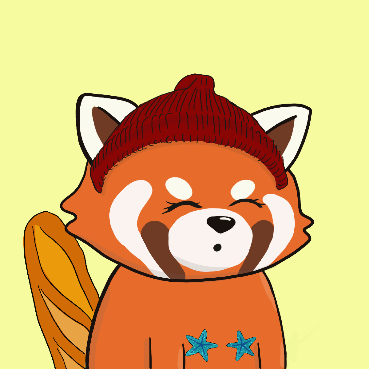 Okay Red Panda #7093
