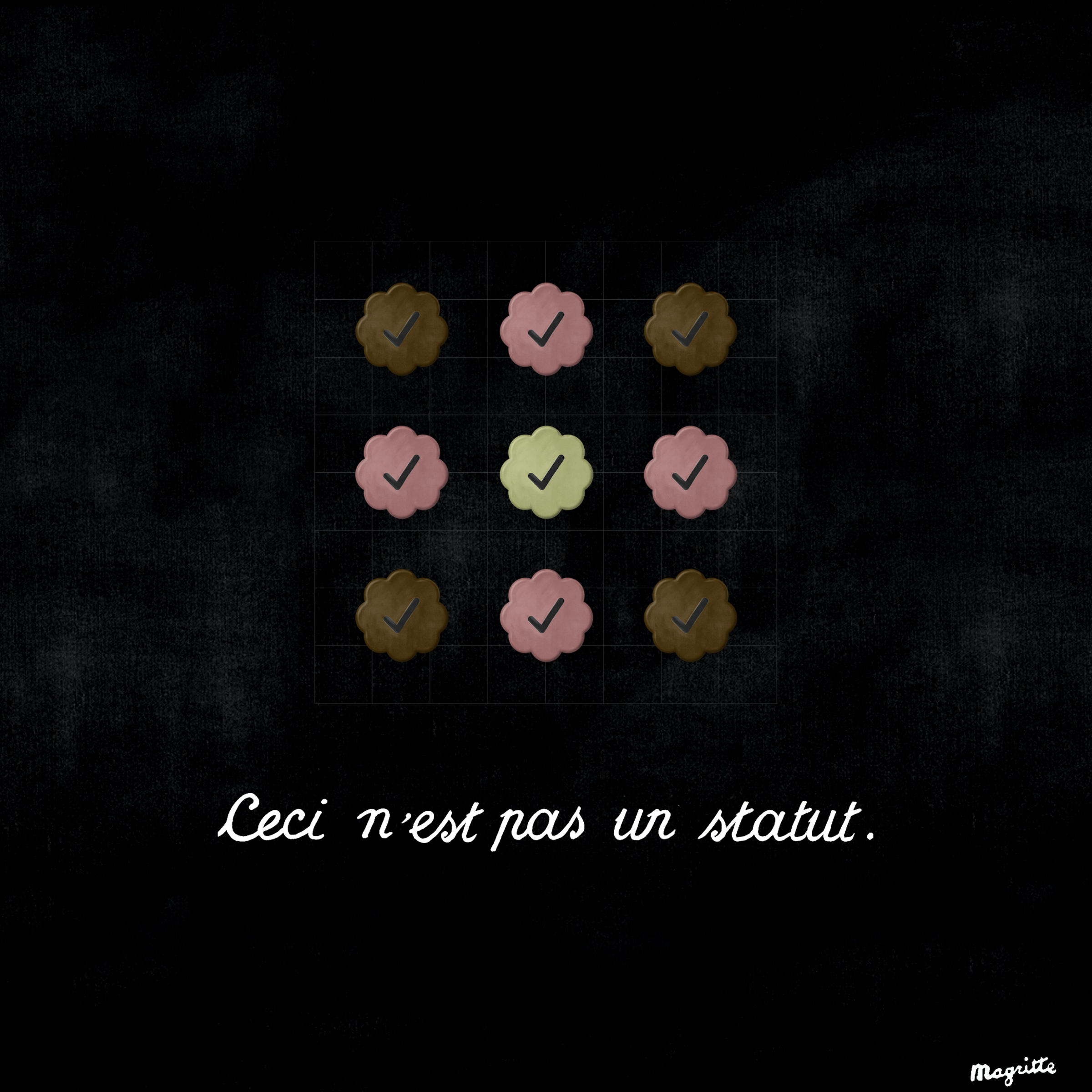 Magritte Checks #4996