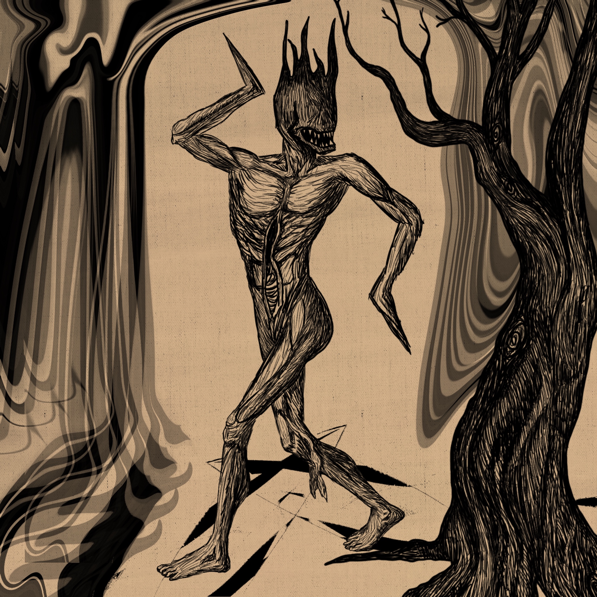 a stroll in the woods (beige) #2/10