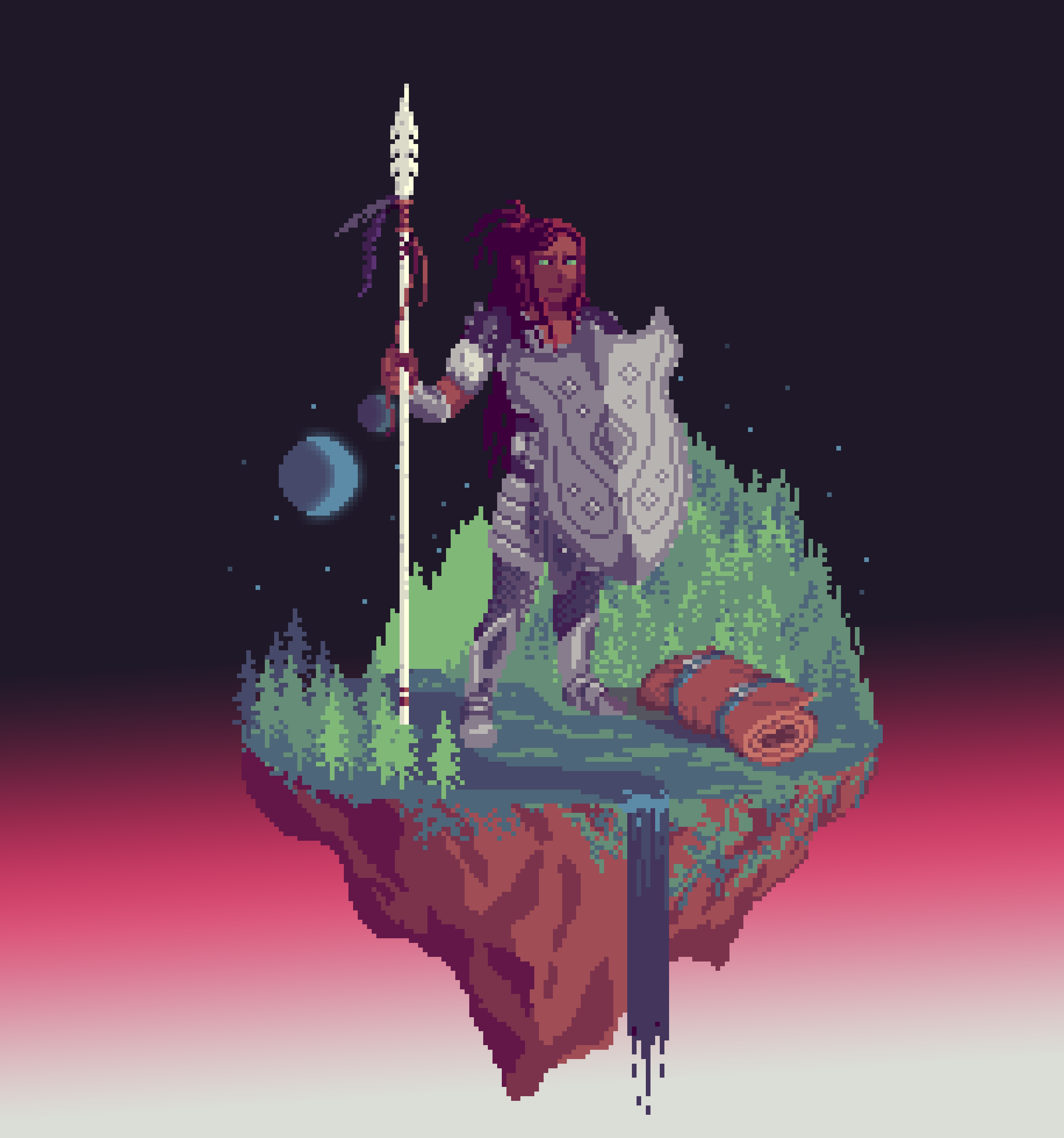 Valiant Human Lineholder Fighter Weaver of The Forest + Bedroll
