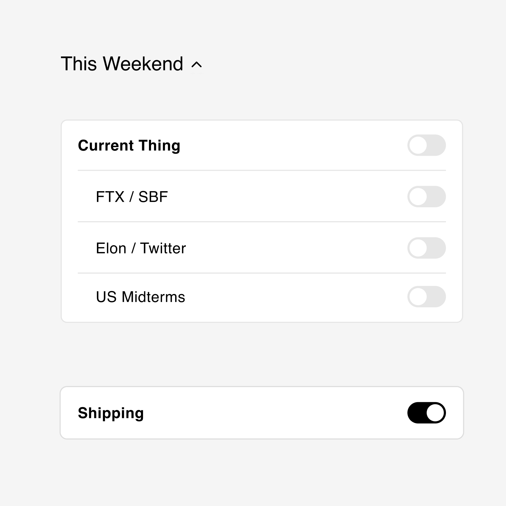 This Weekend (Nov 12, 2022) 28/100