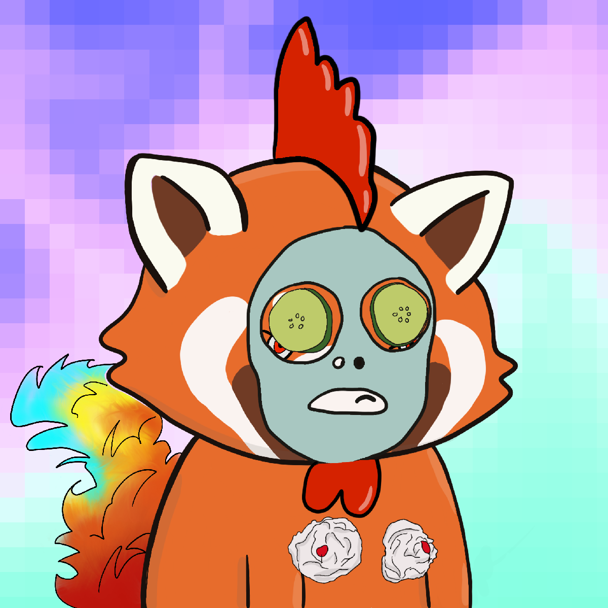 Okay Red Panda #7243