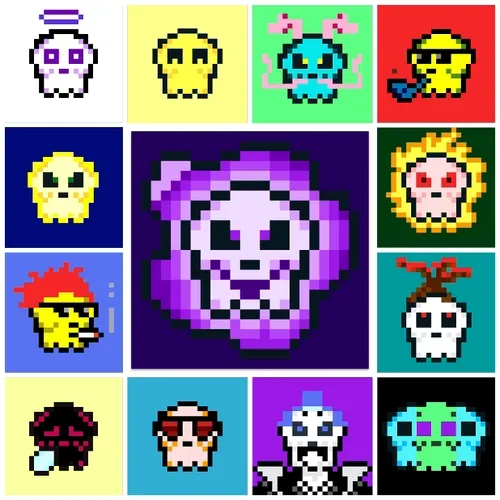 Kawaii SKULL GIFs 7