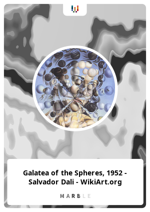 Galatea of the Spheres, 1952 - Salvador Dali - WikiArt.org