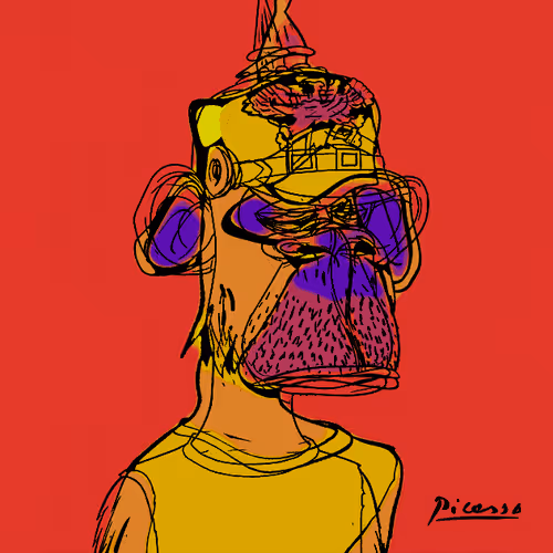 Bored Picasso Ape #7575