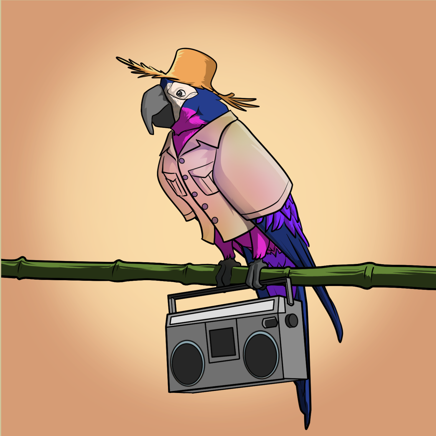 Proper Parrot Tree Club #9382