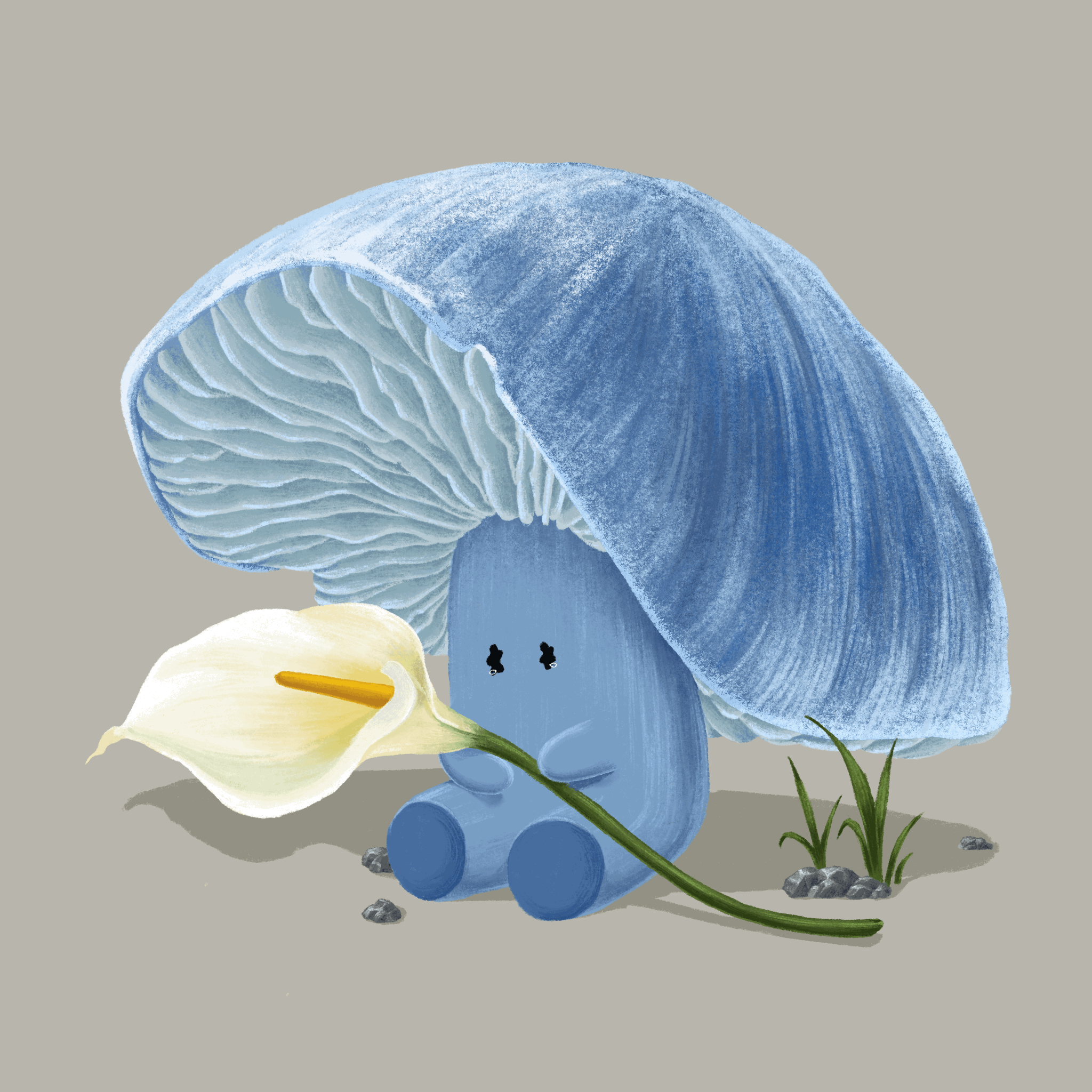 Mushrooms and Flowers #019