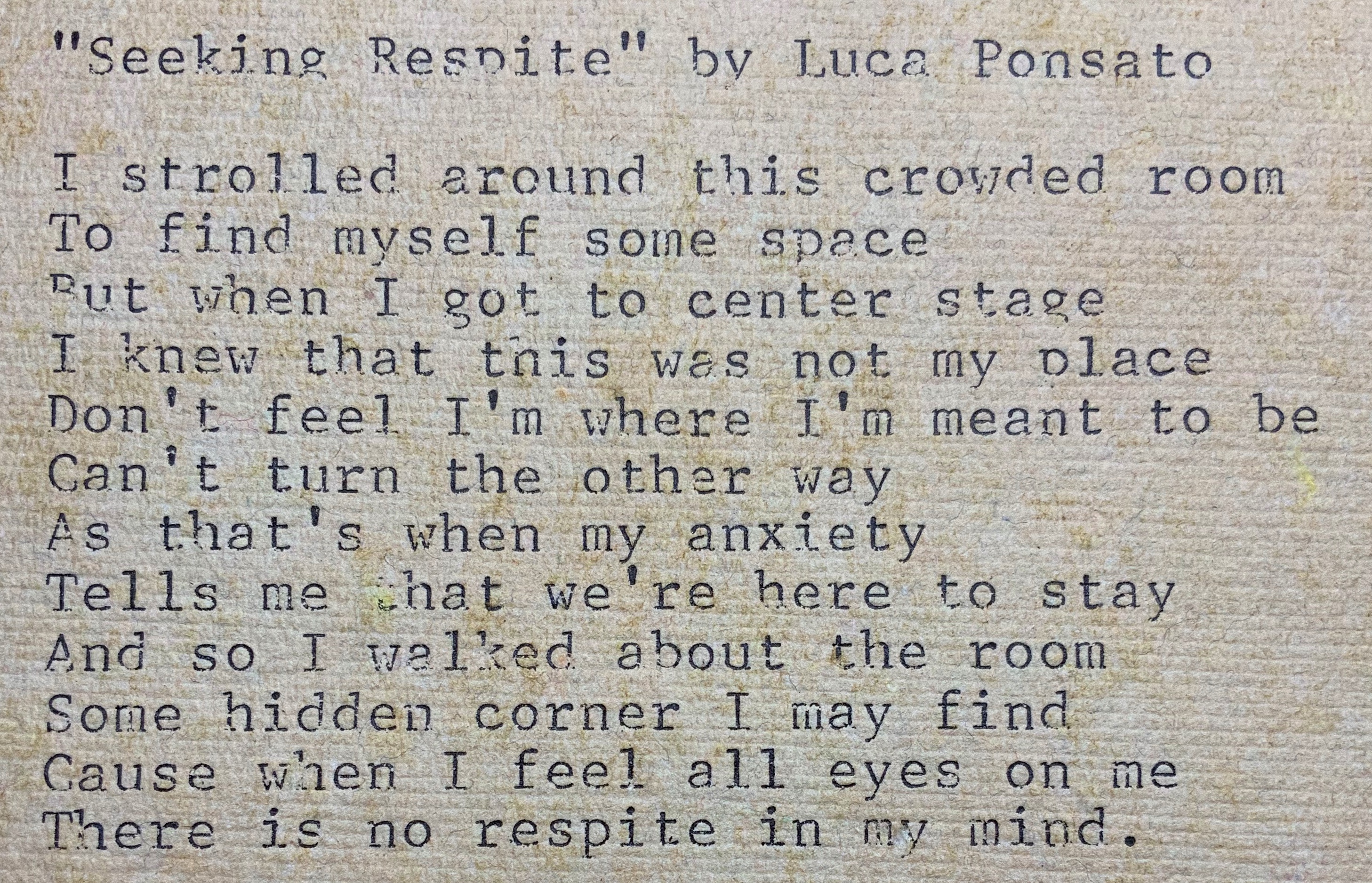 Seeking Respite