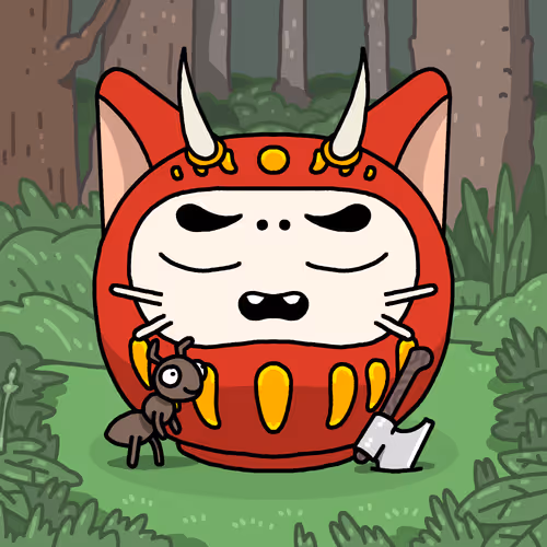 Neko Daruma #37