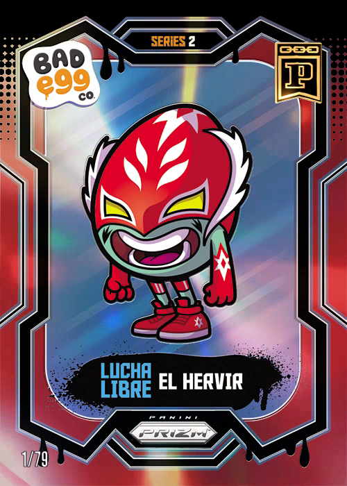 El Hervir - [1/79] - 2025 Panini NFT Prizm Bad Eggs - Introducing the Clans - Base Prizms Red