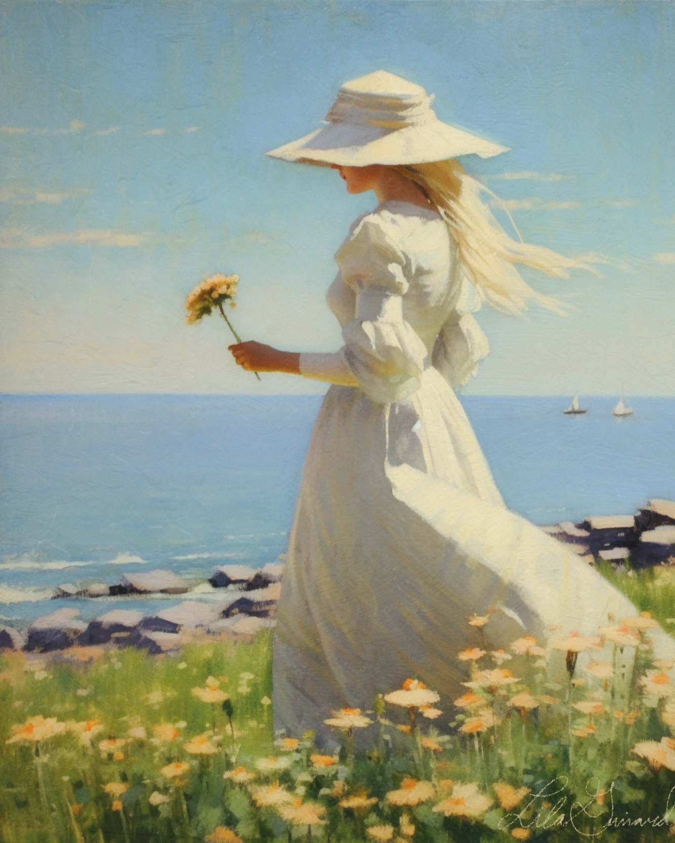 falaise en fleurs