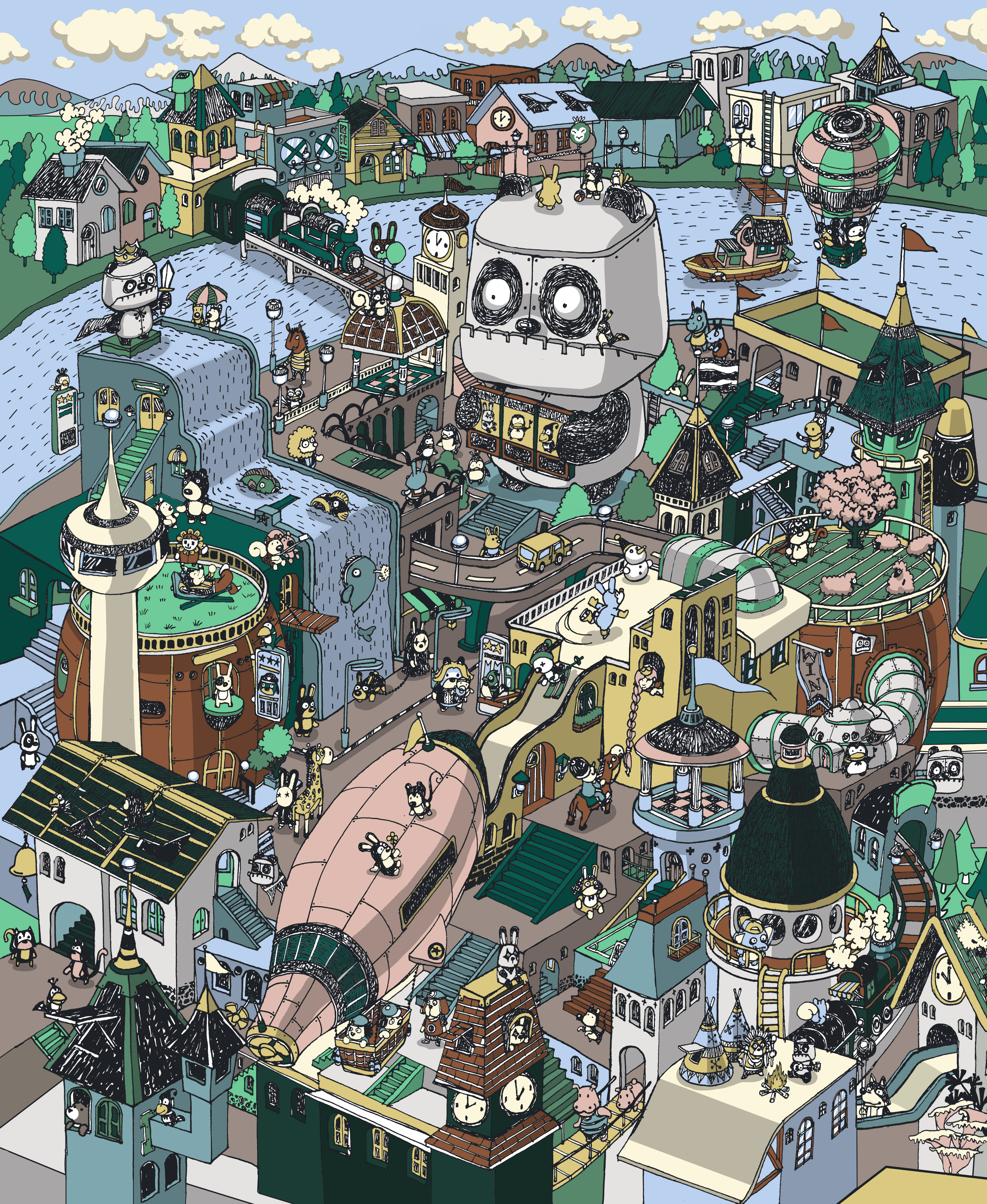 Can you find Papado's friend?