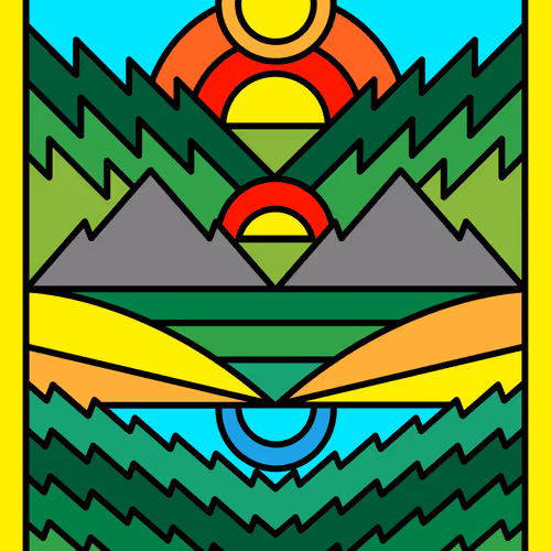Thick Line Valley #01