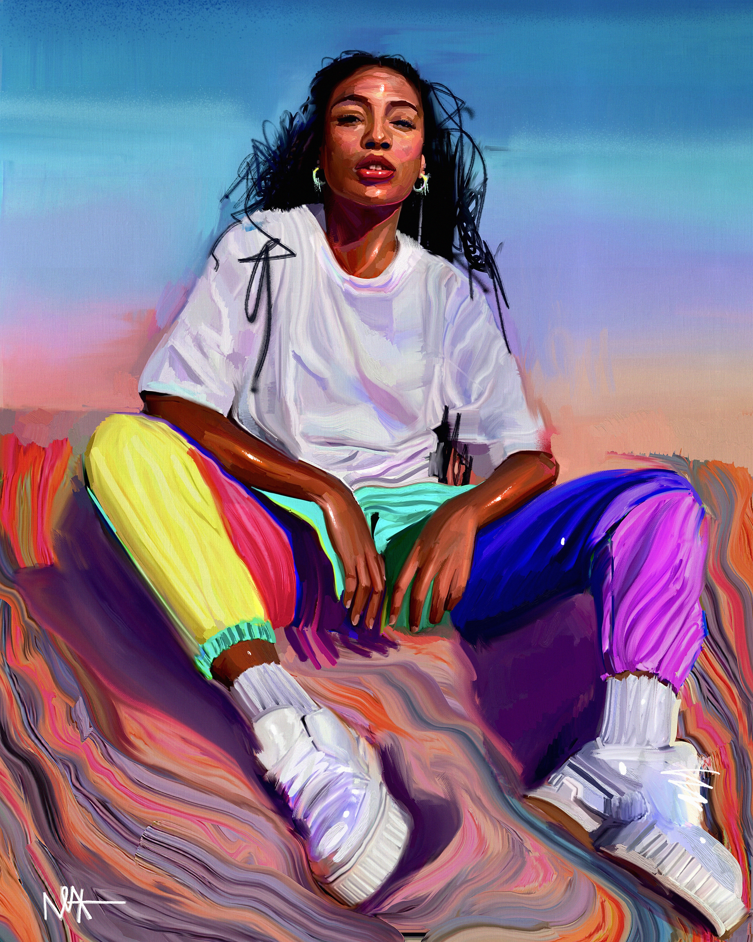 colorful desert