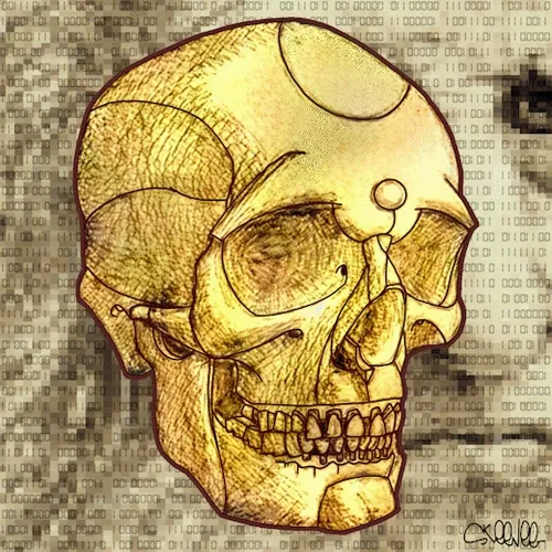 💀22 | binaryRefinery(daVinci) | Self Portrait(1/3)