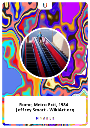 Rome, Metro Exit, 1984 - Jeffrey Smart - WikiArt.org