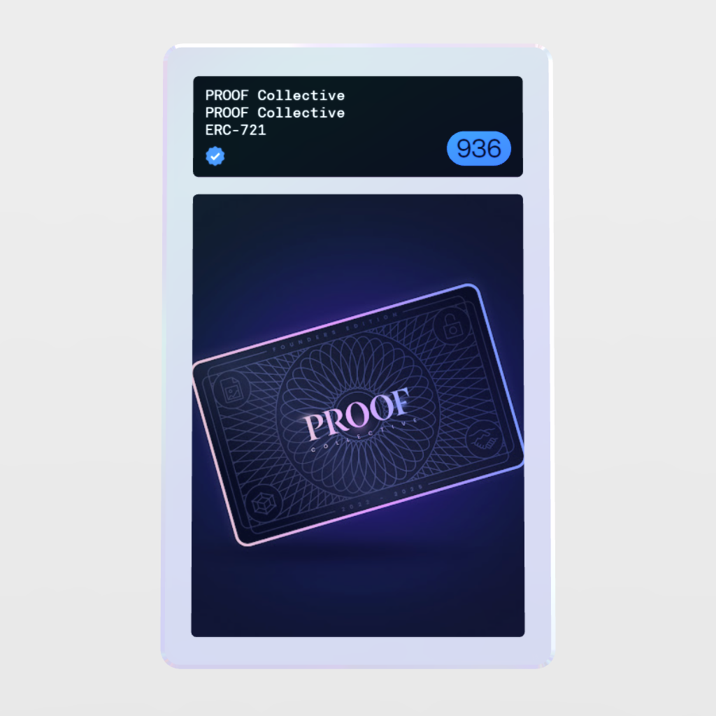 Minter Token - PROOF Collective #936