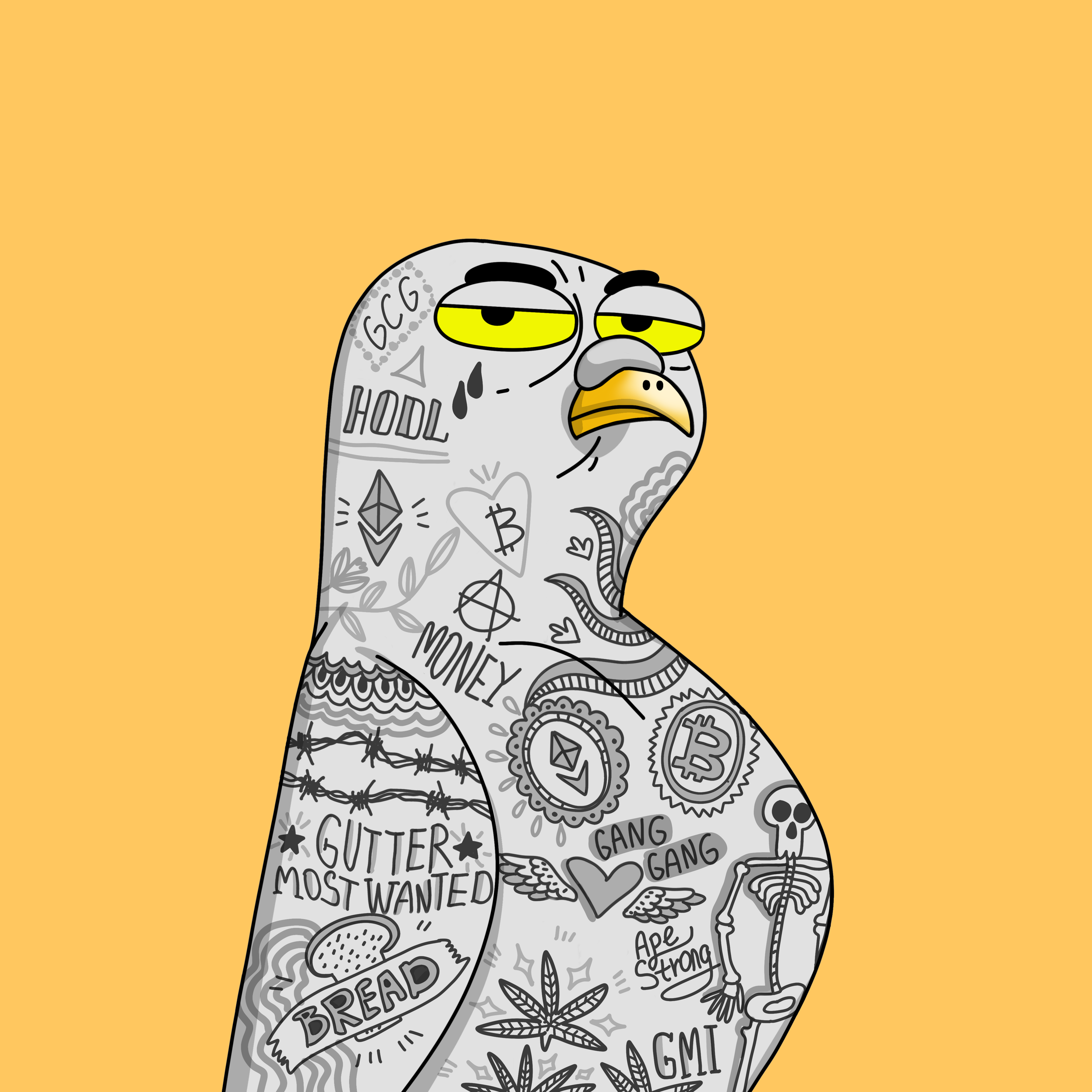 Gutter Pigeon #7061