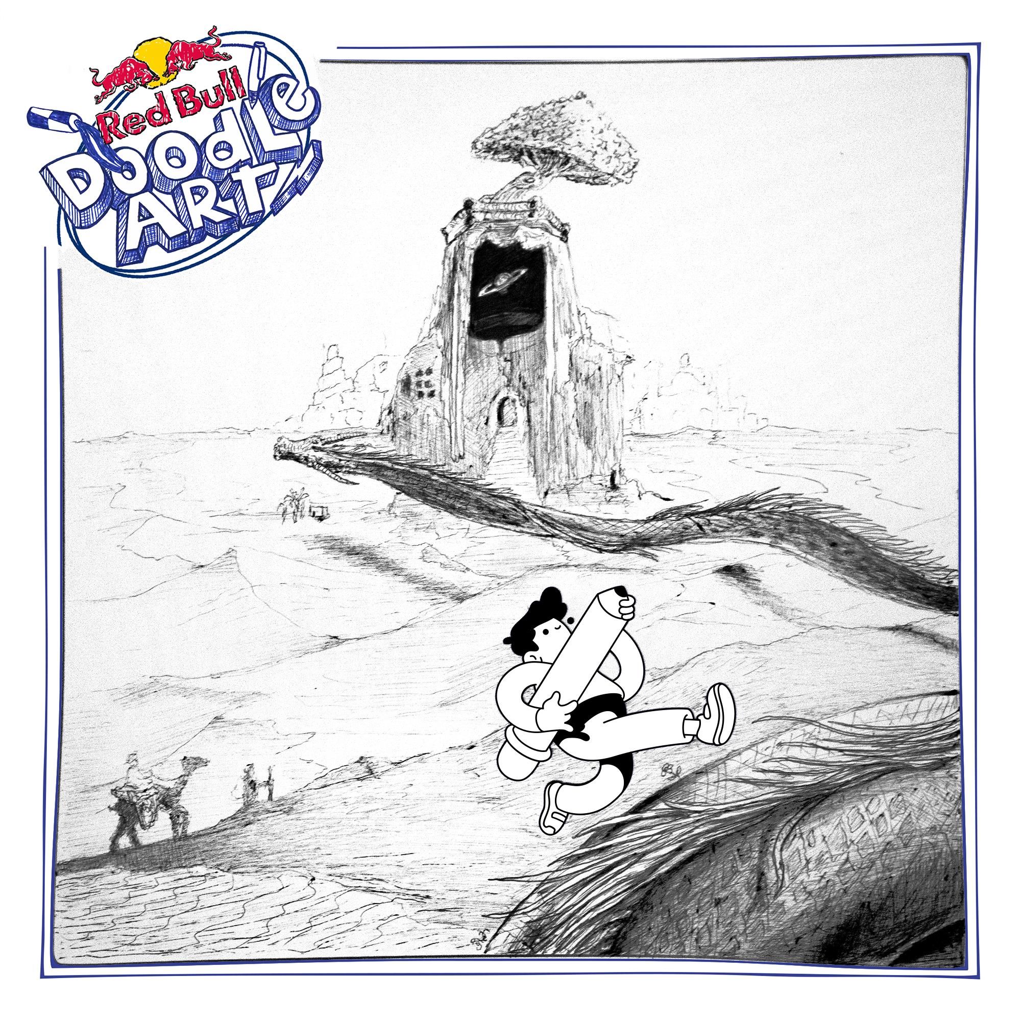 Red Bull Doodle Art Collection mentored by Burnt Toast #6496/12935