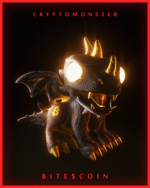 #7 BITE$COIN Crypto Monster [Rare] [GEN1]