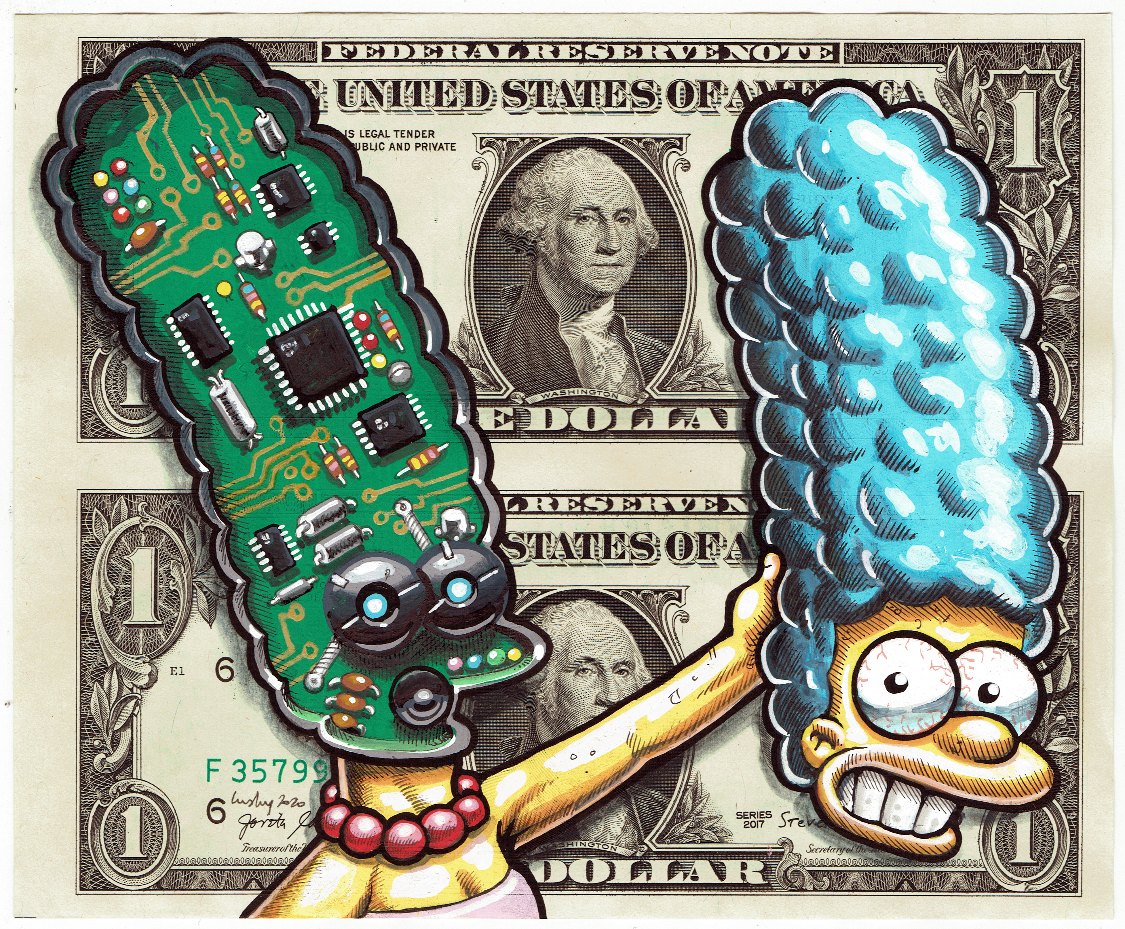 Lusky Face Off Marge.