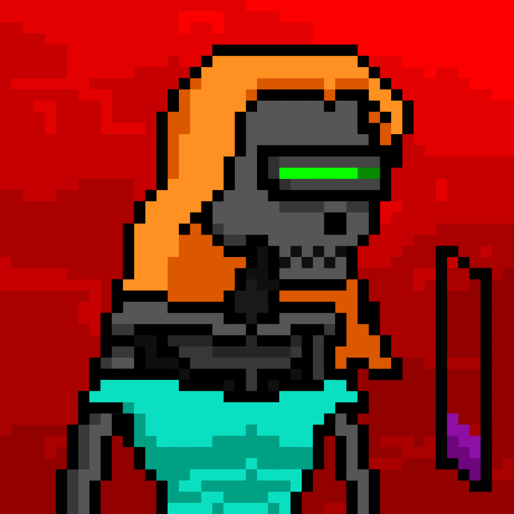 Ordinal Ladies Skull #9221