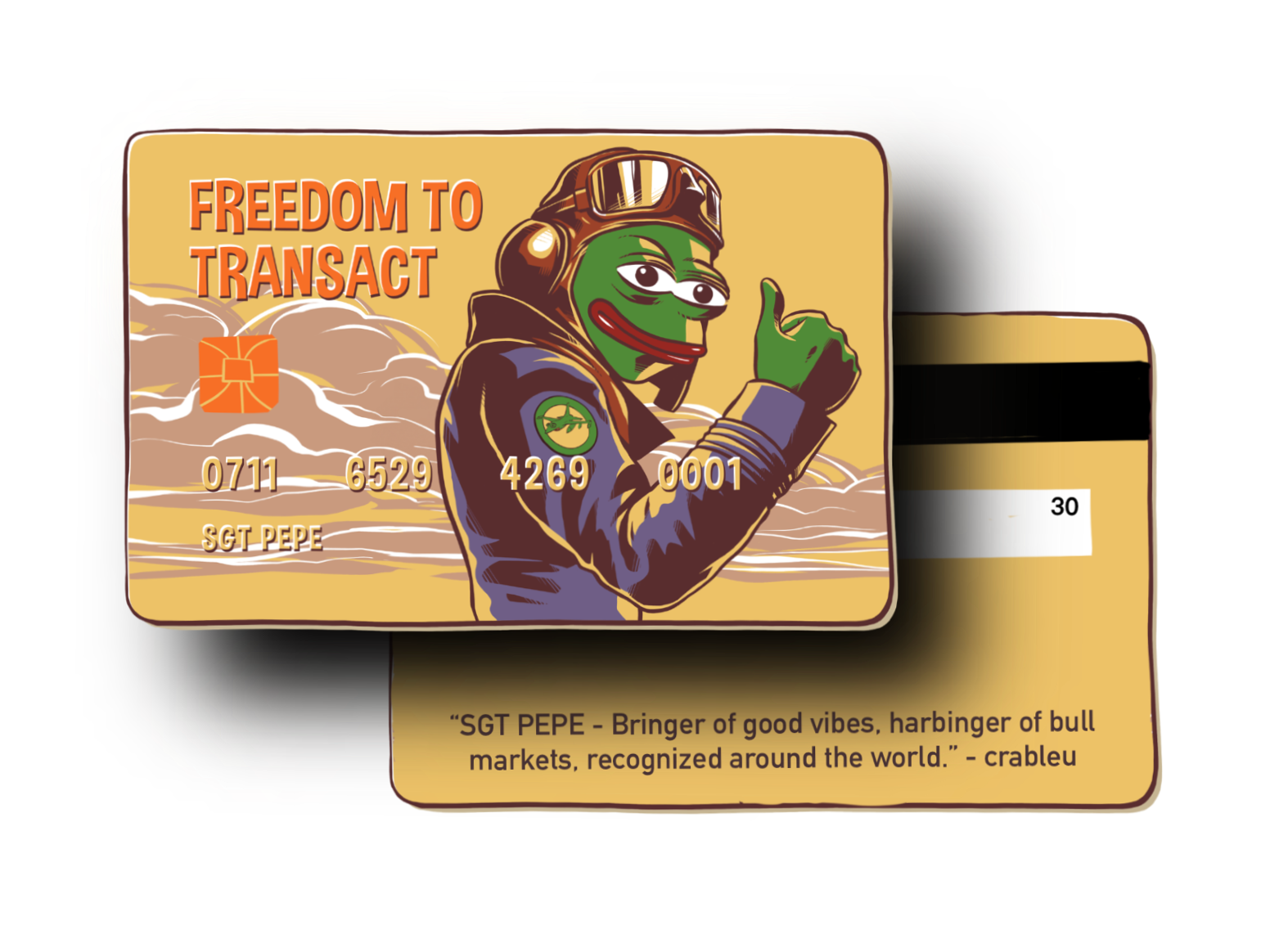 Sgt Pepe World Freedom Card