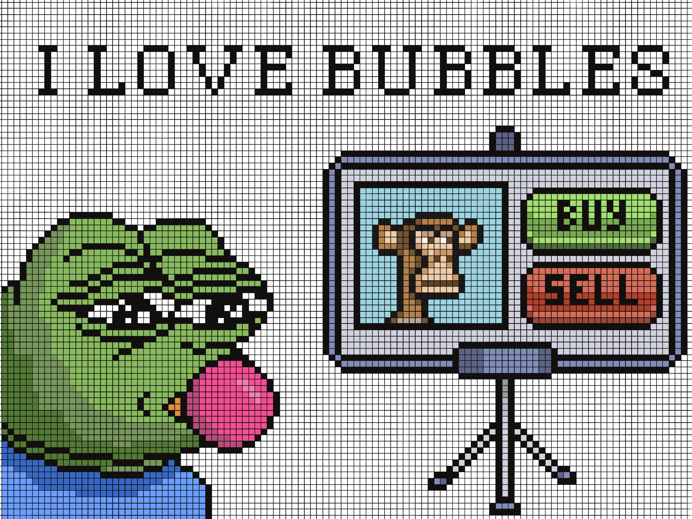 Burnasso Pepe Series #1 Bubble Pepe