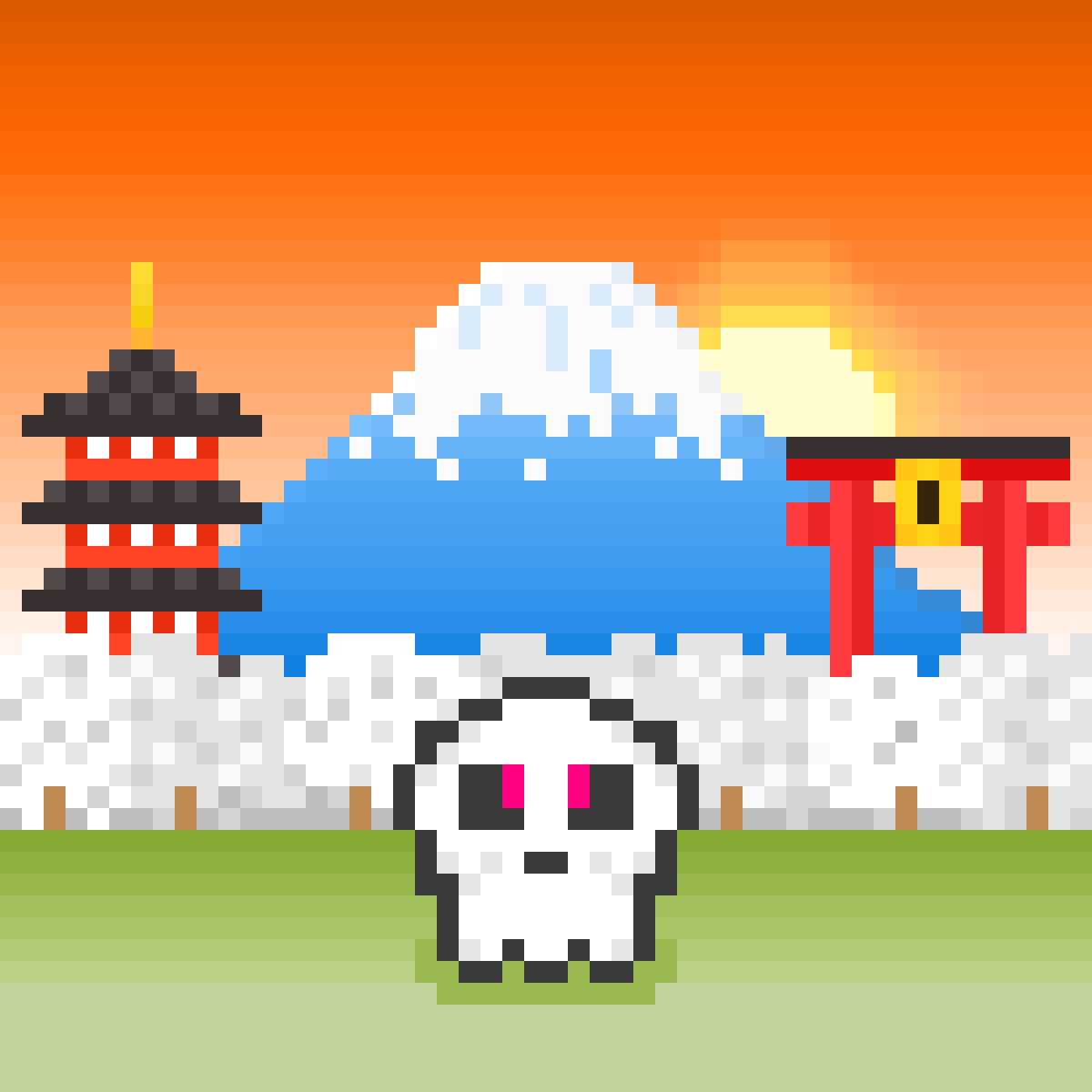 Joi Ito × Kawaii SKULL Collection Mt Fuji #77