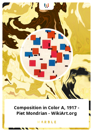 Composition in Color A, 1917 - Piet Mondrian - WikiArt.org