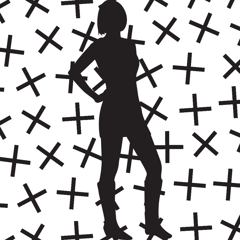 Fashion Silhouette Female Model #1265