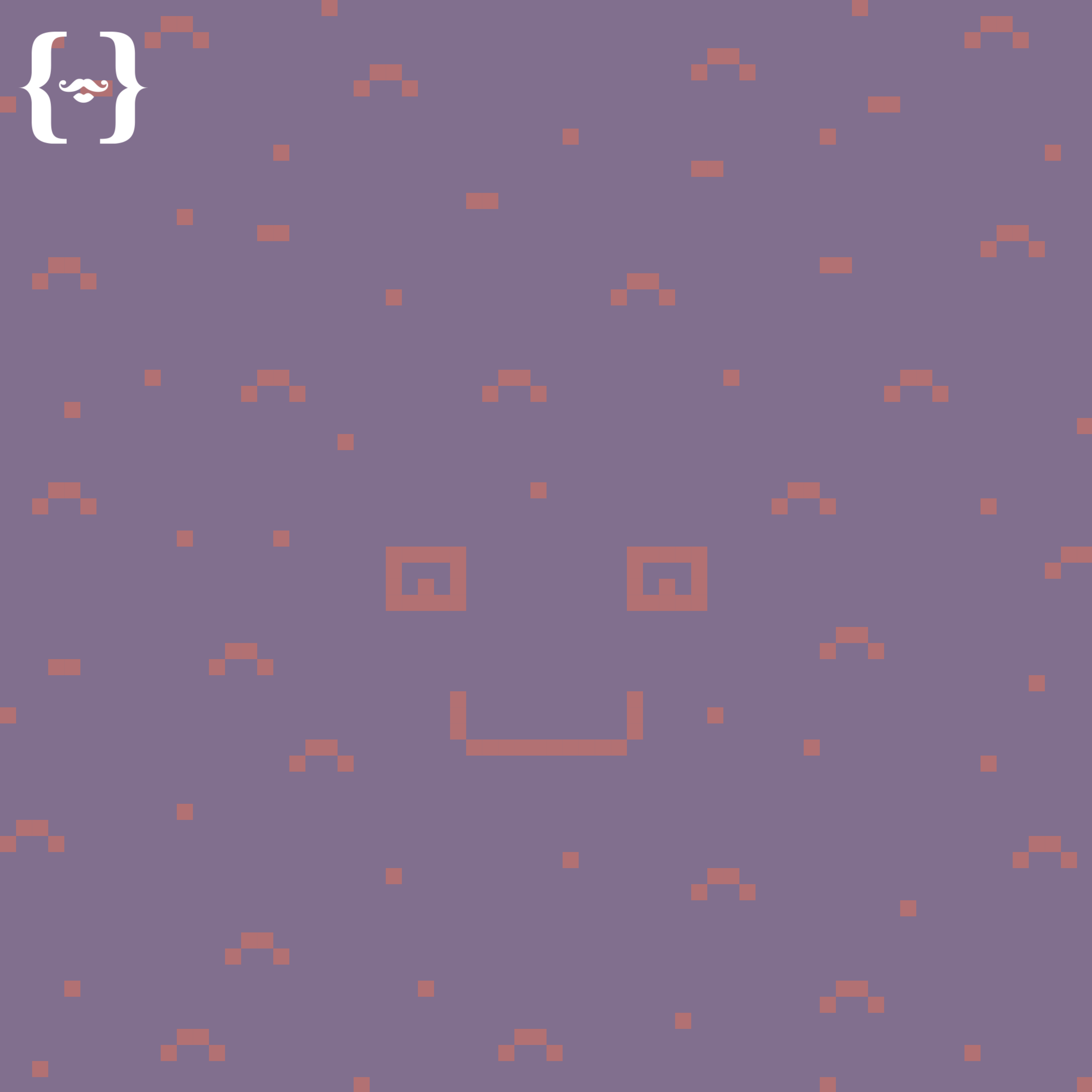 8-bit Emoji Violet