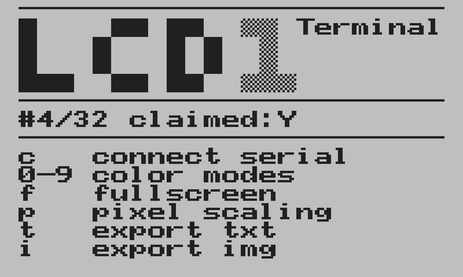 LCD 1 #4/32