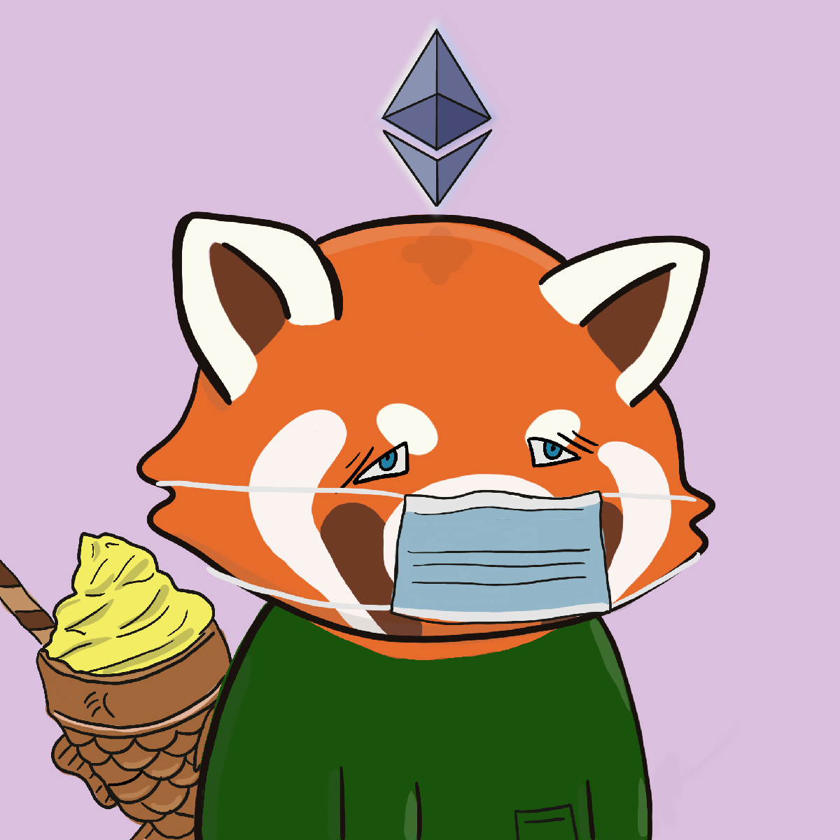 Okay Red Panda #7095