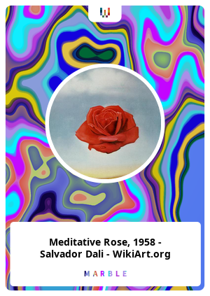 Meditative Rose, 1958 - Salvador Dali - WikiArt.org