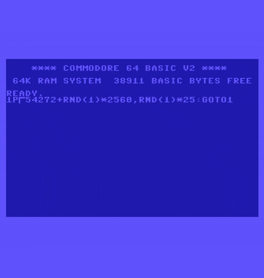 1pO54272+rnd(1)*2560,rnd(1)*25:goto1
