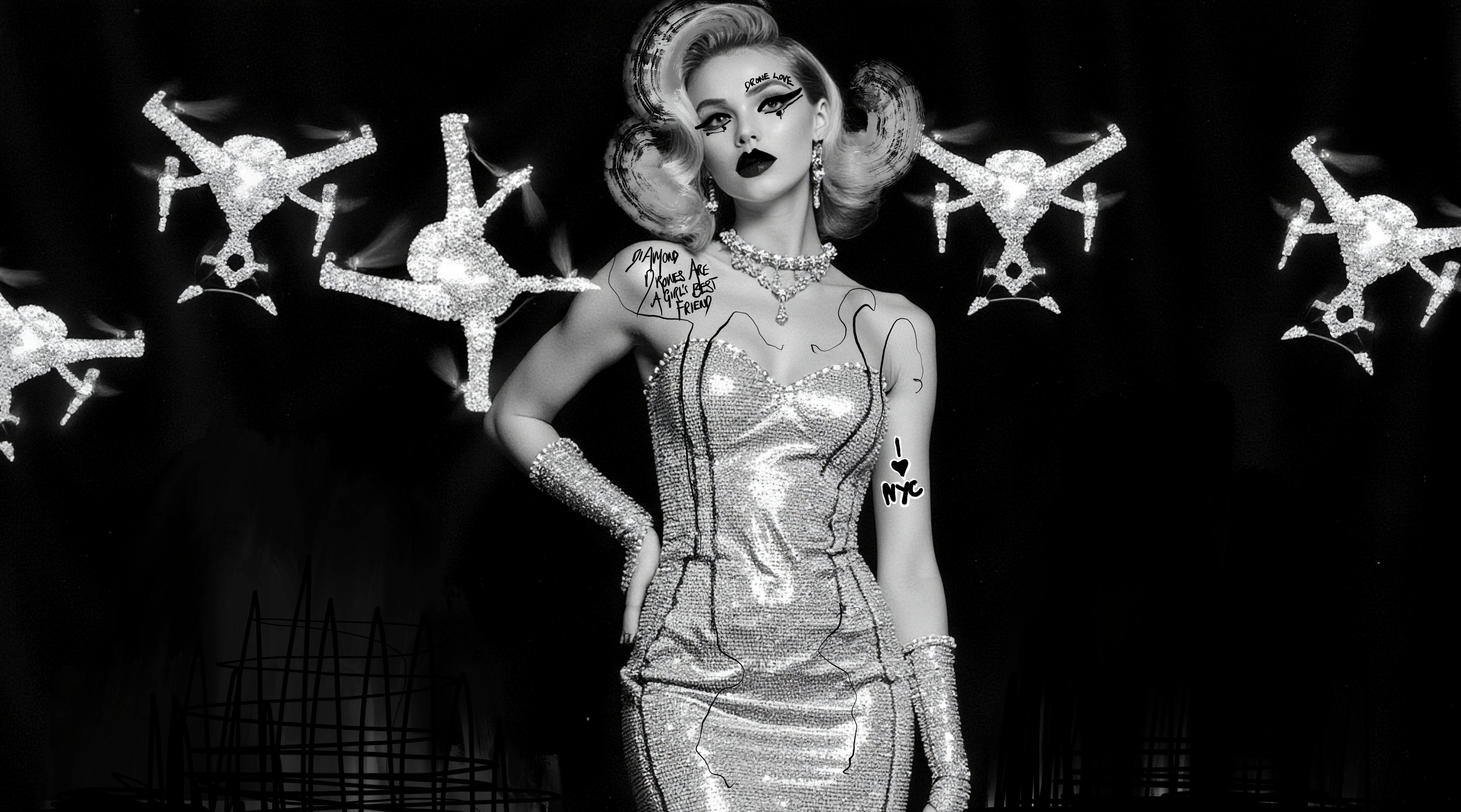 Drone Blonde #16 — Miss AL Simpson, Scottish cryptoartist