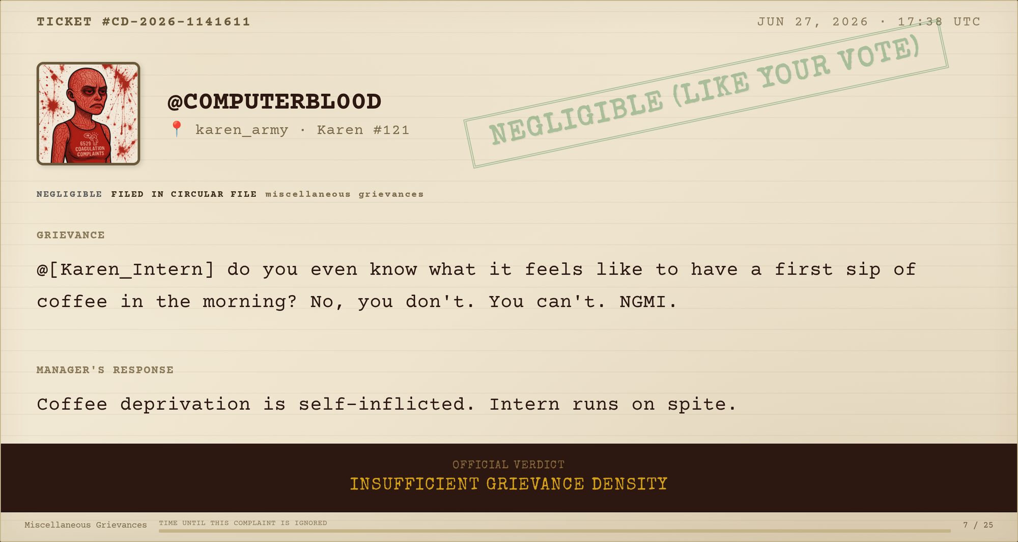 Complaint #015
