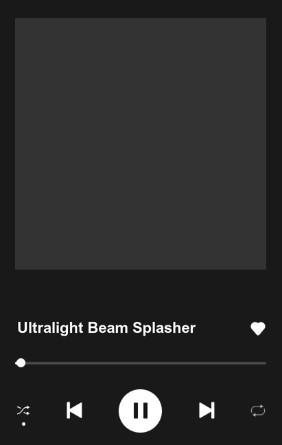Ultralight Beam Splasher