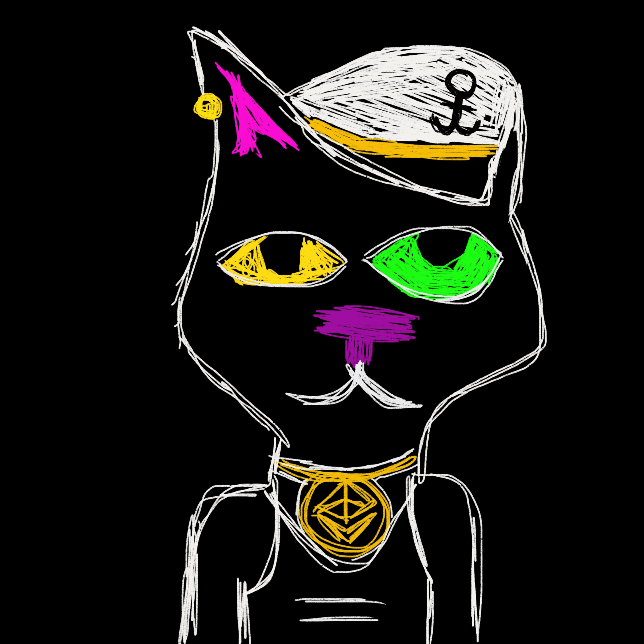 Hand Drawn Gutter Cat Gang 67