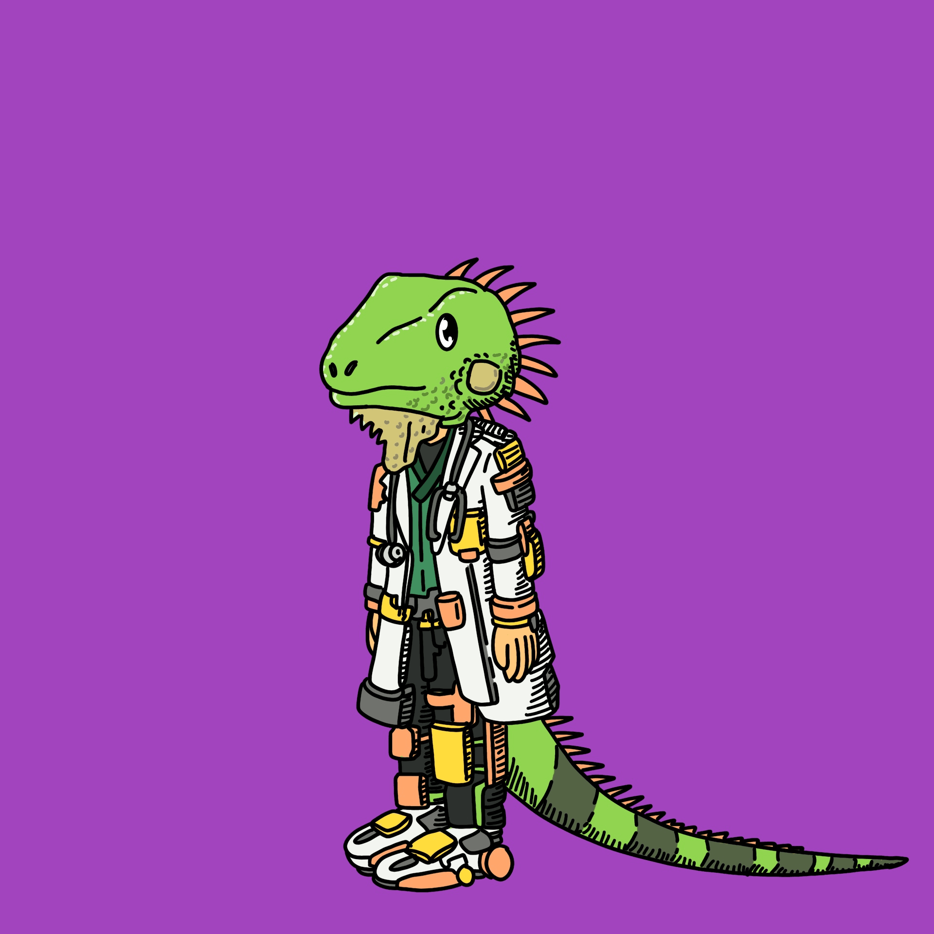 Exoticanimalveterinarian one eyed guy #00316