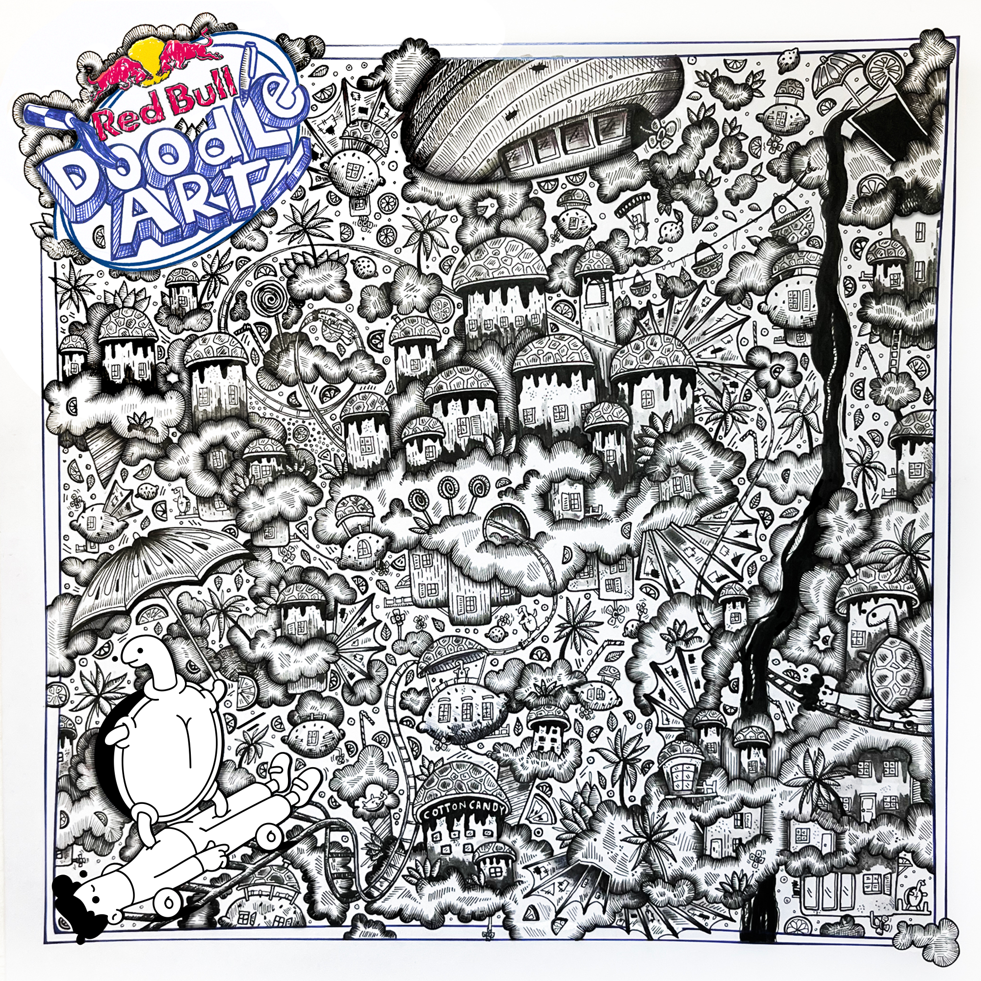 Red Bull Doodle Art Collection mentored by Burnt Toast #6484/12935