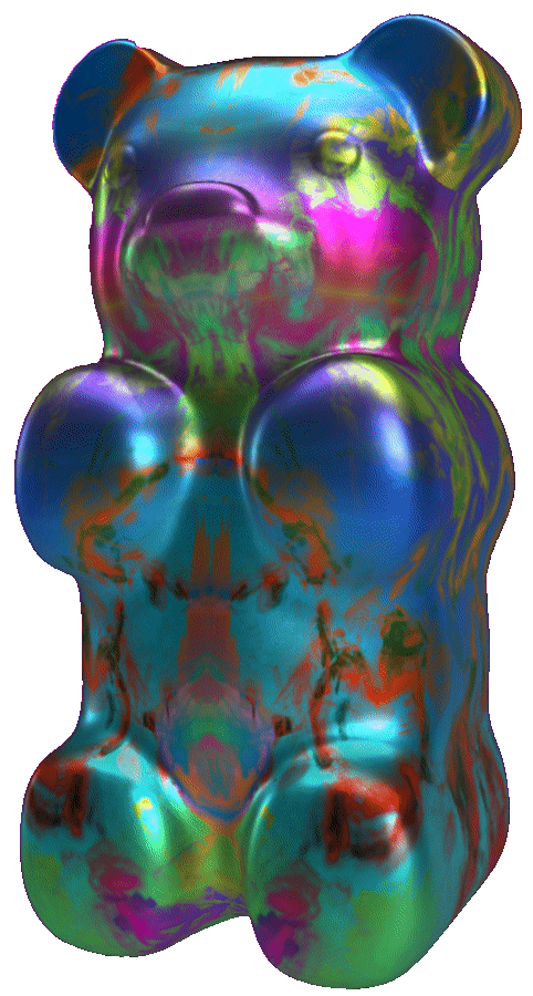  Blended Trip Gummy Bear #004 (Rorschach #017 + Rainbow #015)