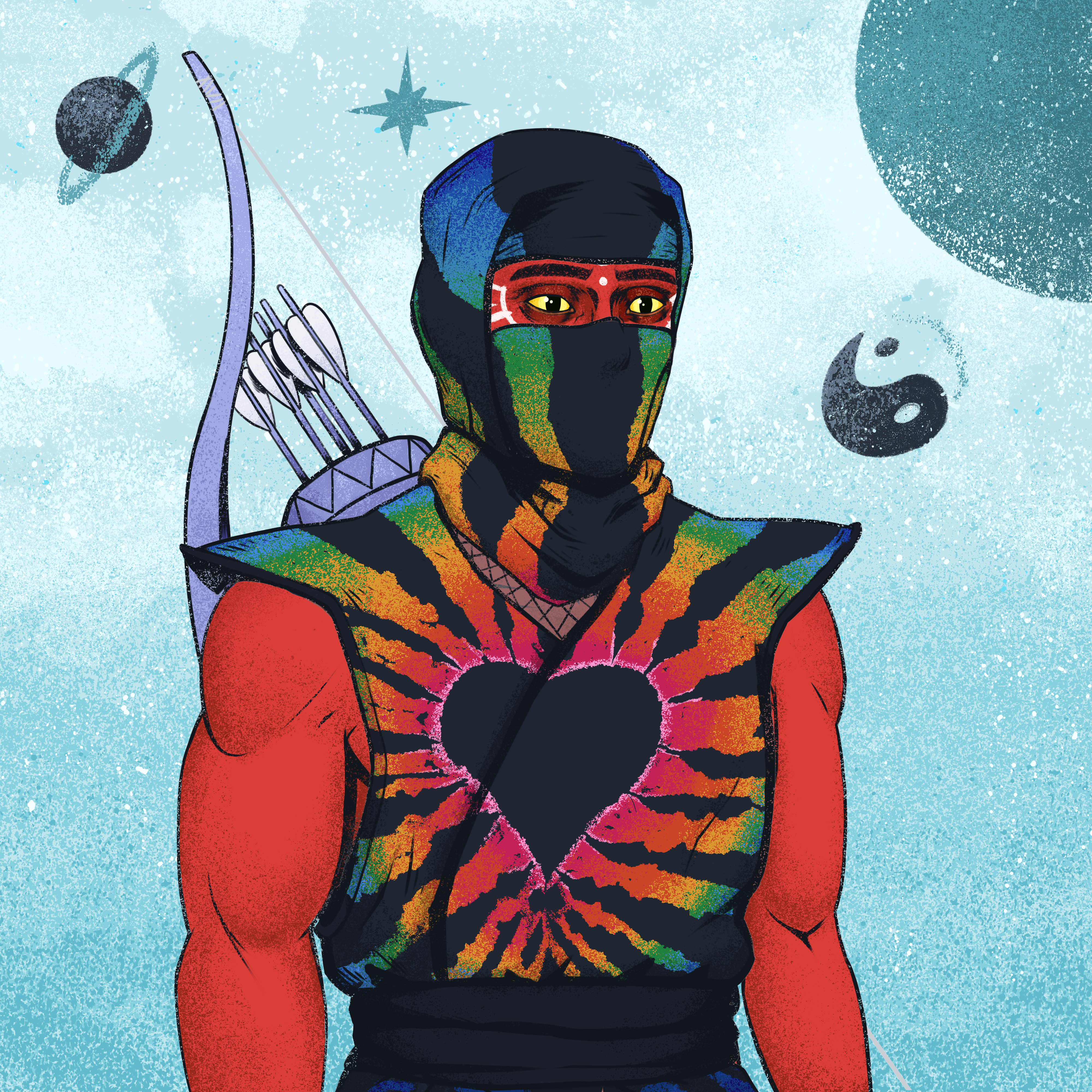Tie Dye Ninja #3560