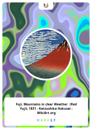 Fuji, Mountains in clear Weather  (Red Fuji), 1831 - Katsushika Hokusai - WikiArt.org