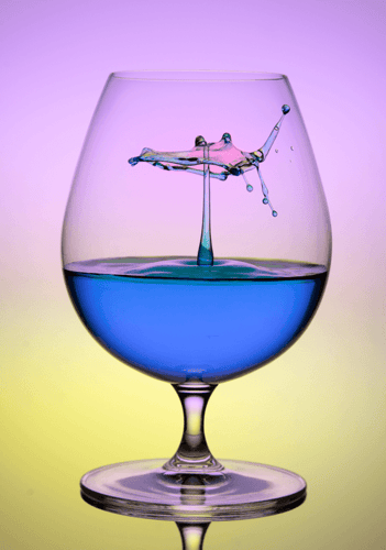Drops in Glass