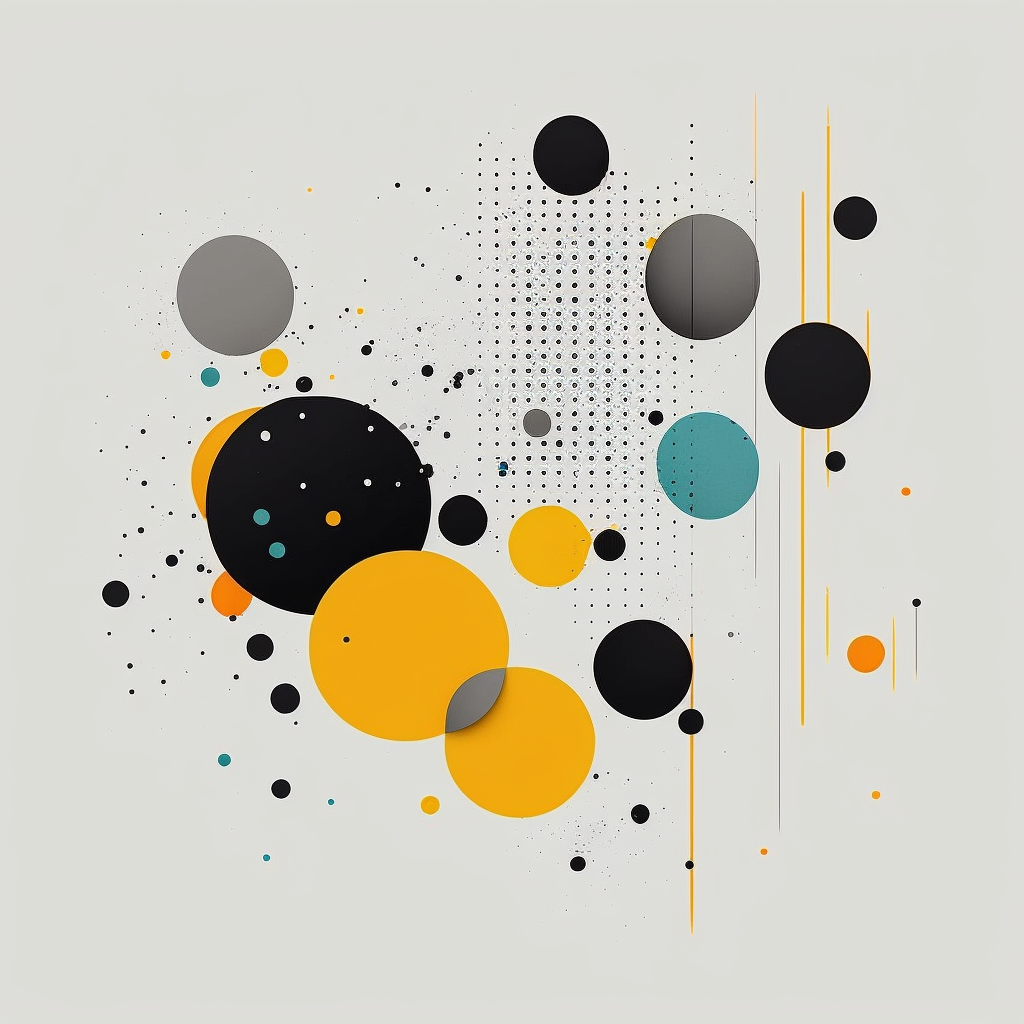 Circles and lines in color