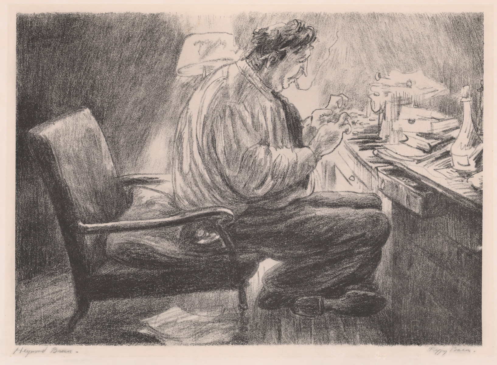 Peggy Bacon Lithograph